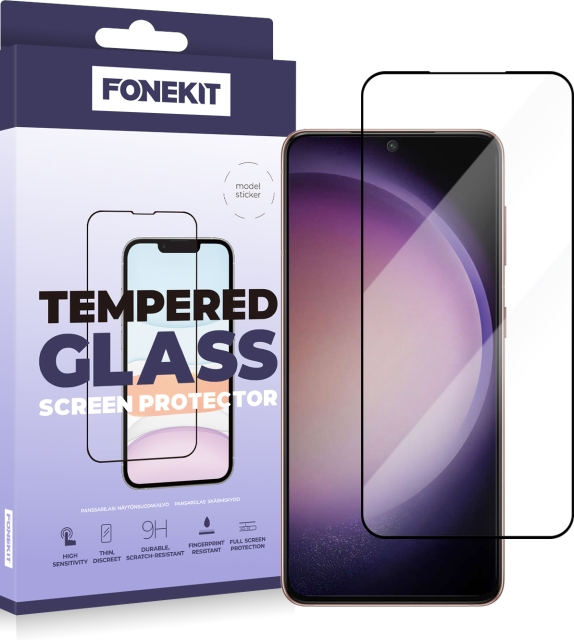 FoneKit Heldeksel, Samsung Galaxy S22 / S23, svart