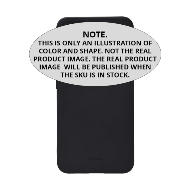 Onsala Mobildeksel Samsung S25 Edge Bakside med Silikonfølelse Resirkulert Svart