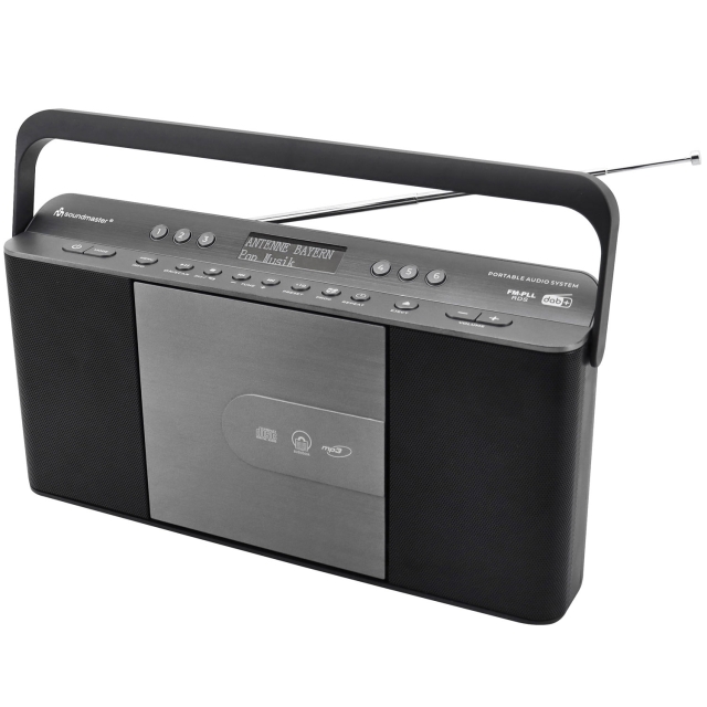 Soundmaster Bærbar radio med hurtigvalg av CD RCD1870SW Svart/sølvgrå
