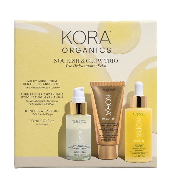 KORA Organics Nourish & Glow Trio Hydration Gaveeske