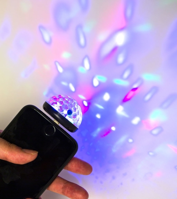 Kikkerland Svart telefon diskolampe (US173-BK-EU)