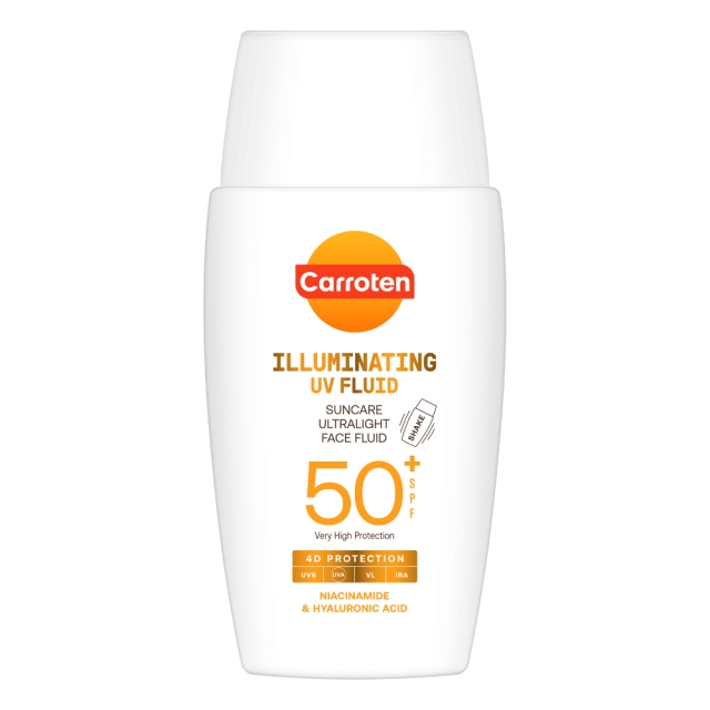 Carroten Face Light Fluid SPF50+ for ansiktet