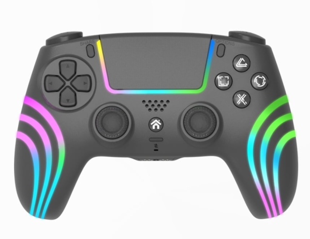 Deep Explorer Trådløs kontroller svart PS4 / PS3 / PC