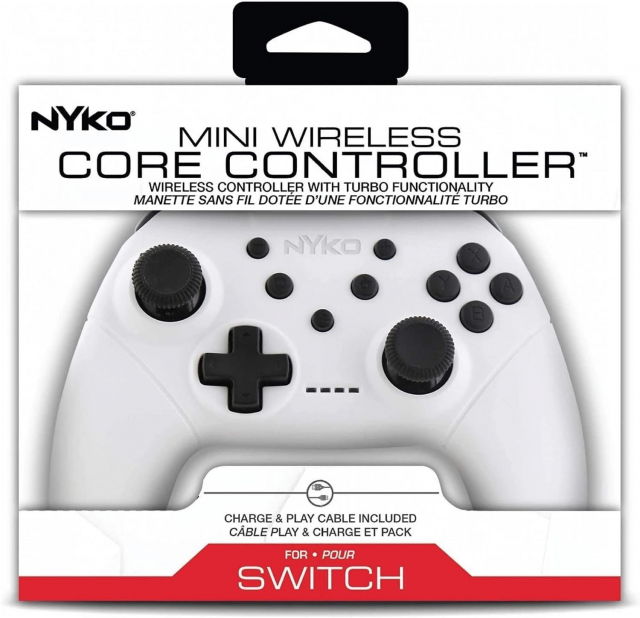 Nyko Mini Wireless Core Controller - hvit for Switch