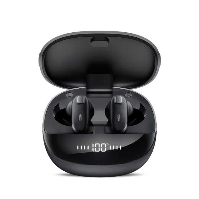MIXX Hodetelefon Mini Charge 2 In-Ear Tws Qi Trådløs Svart