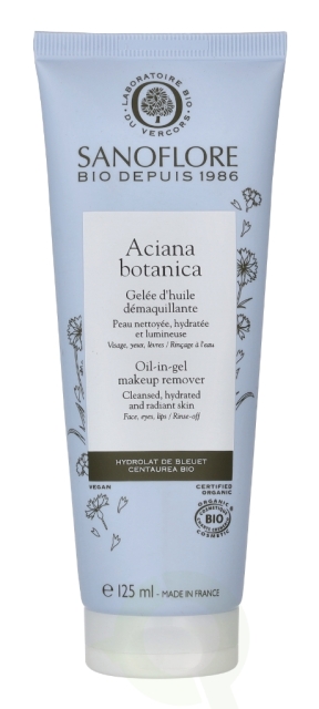 Sanoflore Aciana Botanica Oil-In-Gel Make-Up Remover 125 ml