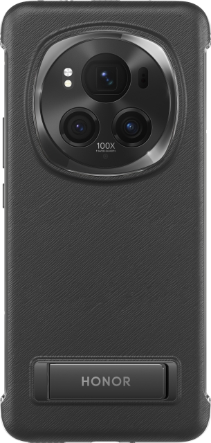 Honor Magic6 Pro beskyttelsesveske med stativ, svart