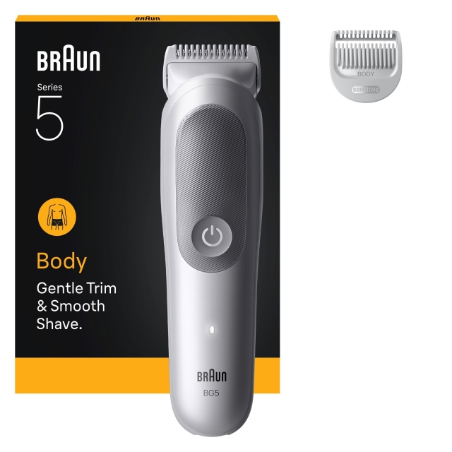 Braun Body Groomer Series 5 +2 pleieverktøy - grå