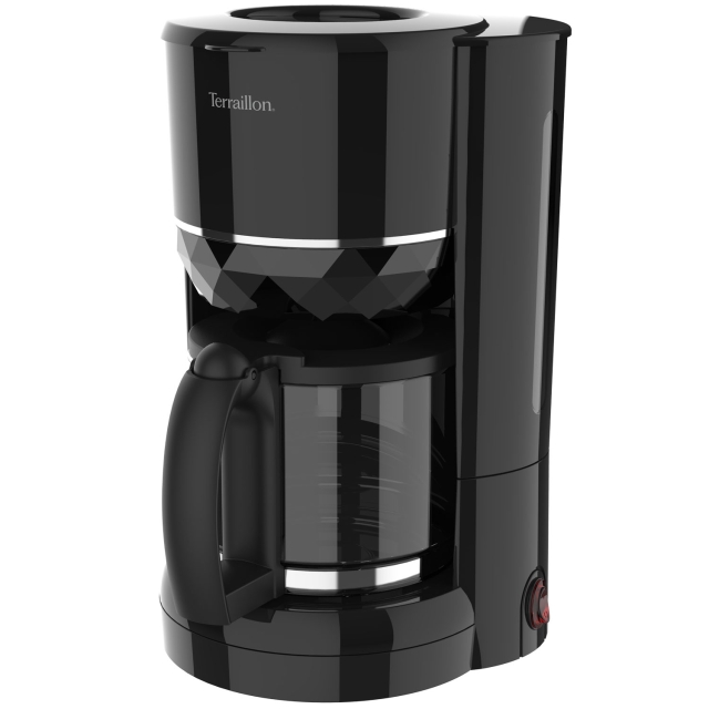 Terraillon Kaffebryggare Diamond 1,25L 980W Droppstopp svart