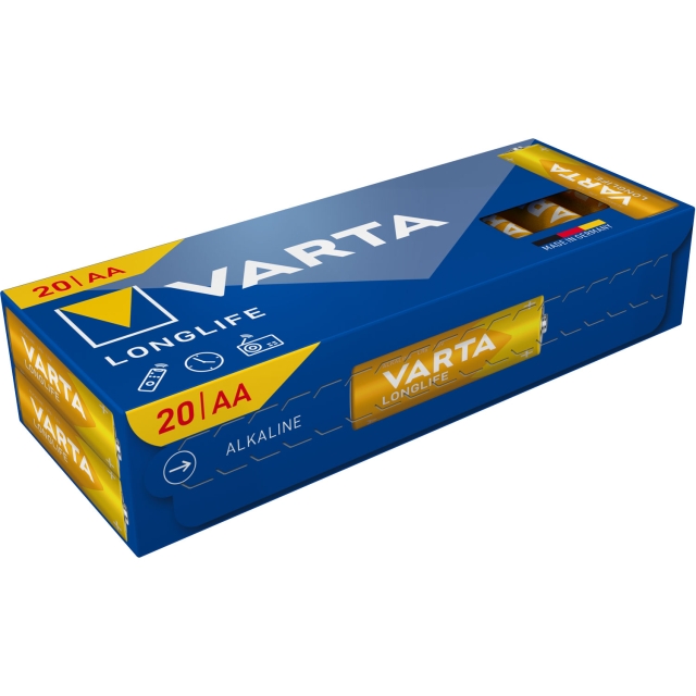 Varta Longlife AA / LR06 Batteri 20-pack