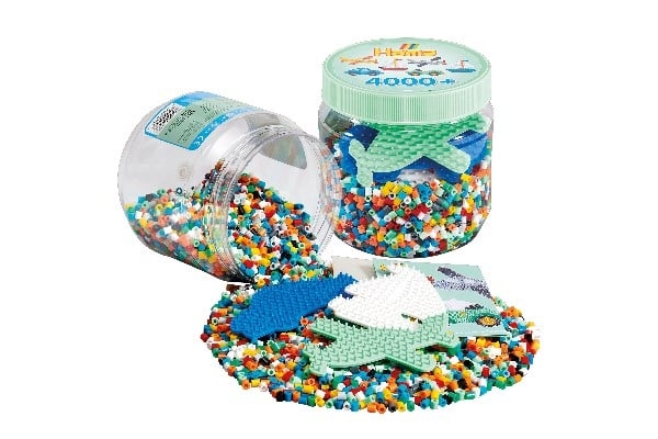 Hama Midi Beads 4000stk + 3 assorterte stiftplater - (382053)