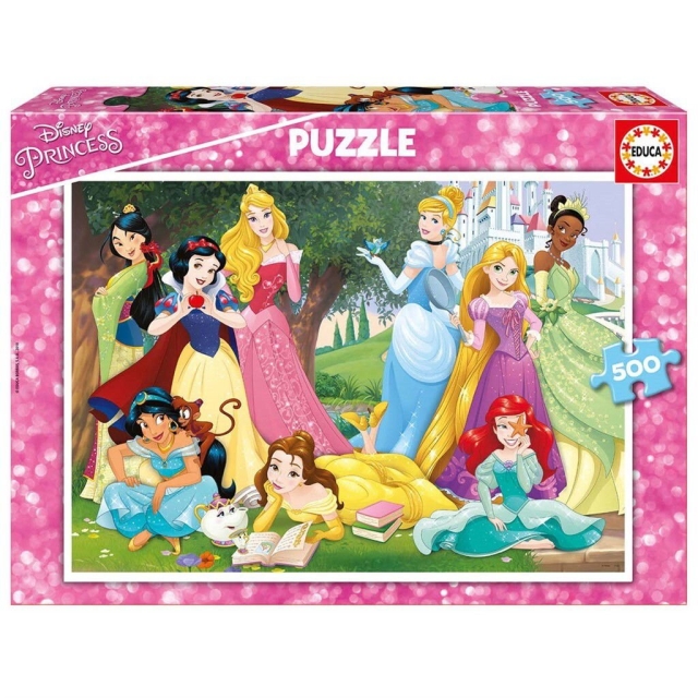 Educa Puslespill - 500 brikker - Disney-prinsesser (017723)