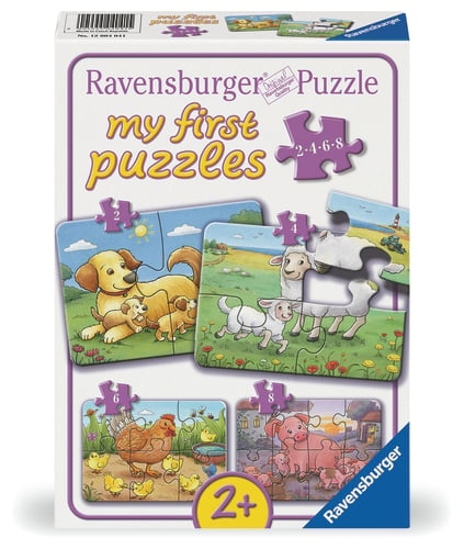Ravensburger Farm Animal Families 2/4/6/8p - (12004041)