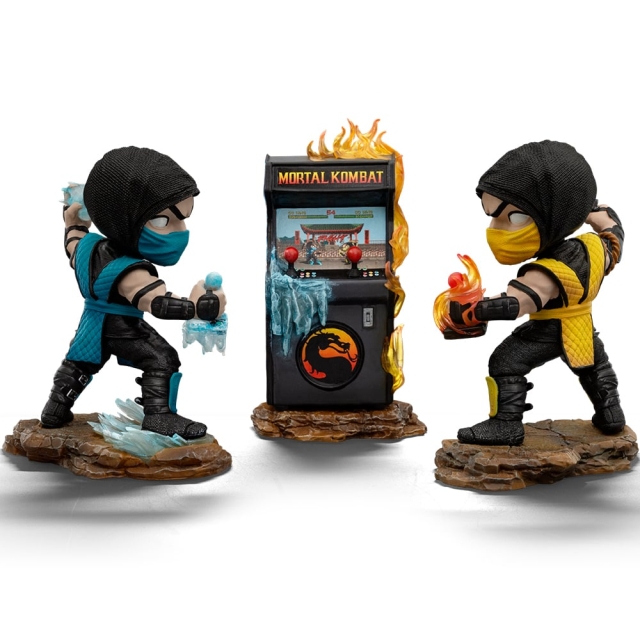 Iron Studios & Minico Mortal Kombat - Scorpion Vs Sub-zero Arkadesett Minico-figurer