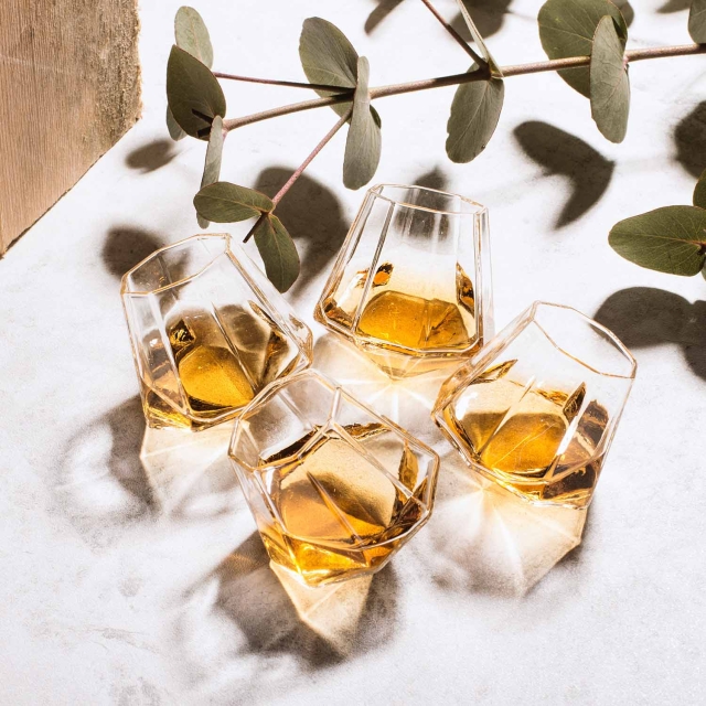 Mad Monkey Diamond Shot-glass - sett med 4 stk
