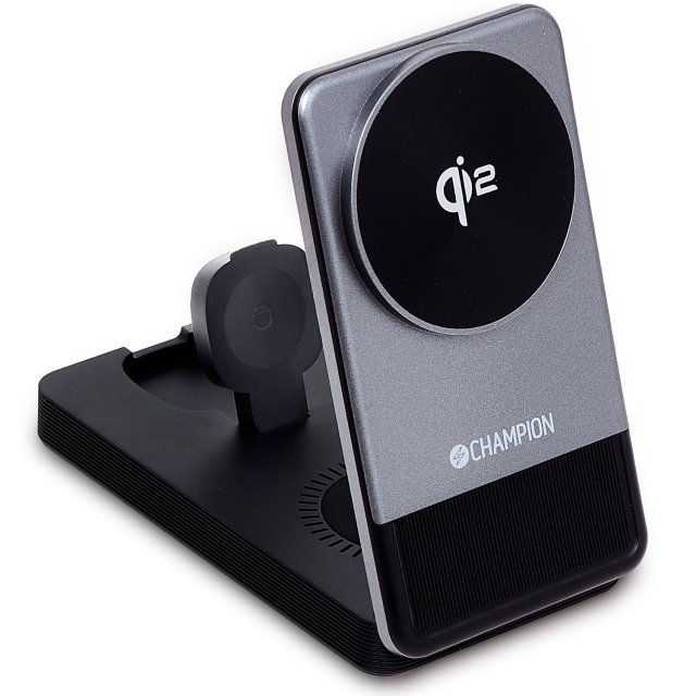 Champion 3-in-1 Laddställ QI2 15W