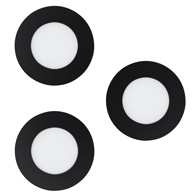 Eglo Sett med 3 x Fueva-Z innfelte lamper Ø8,5 - Smart Tunable White - Zigbee & Bluetooth