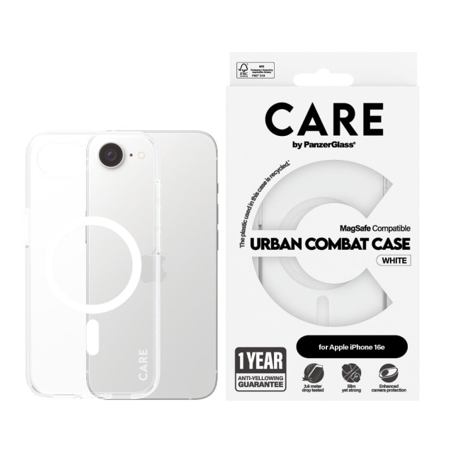 PanzerGlass CARE by PanzerGlass- Etui Transparent - MagSafe - iPhone 16e