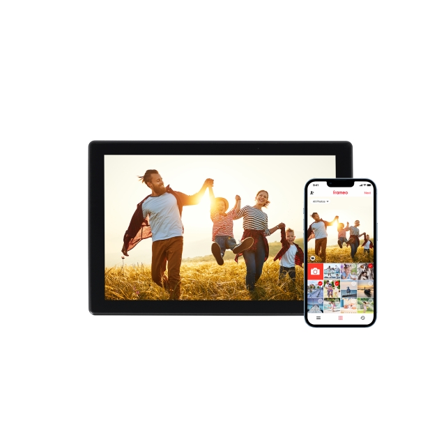 Rollei Smartere bilderamme - 10 Diagonal - WiFi - App-kontroll - Modell 106 Bærbar - 10,1 tommer - svart eller hvit