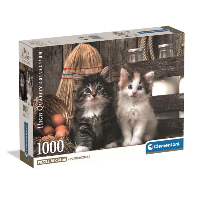 Clementoni Puslespill 1000 Pcs CB High Quality Collection Lovely Kittens