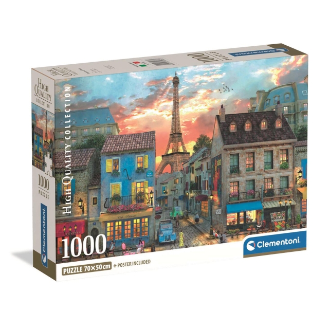 Clementoni Puslespill 1000 Pcs CB High Quality Collection Streets Of Paris