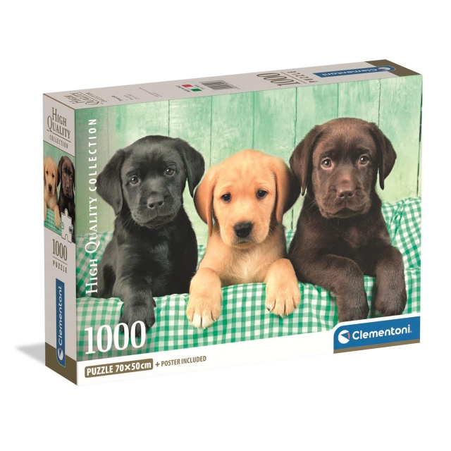 Clementoni Puslespill 1000 Pcs CB High Quality Collection Three Labs