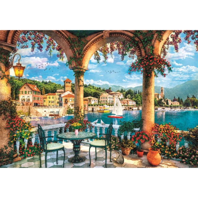 Clementoni Puslespill 1000 Pcs CB High Quality Collection Balcony View Of Lake Como