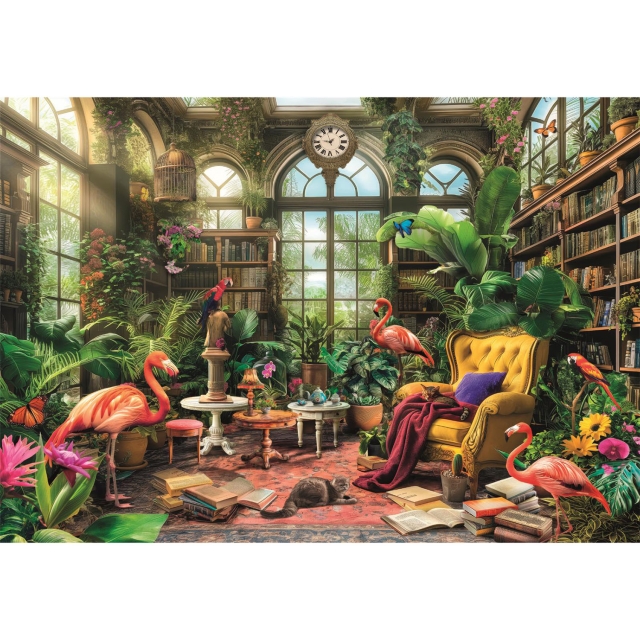 Clementoni Puslespill 1000 Pcs CB High Quality Collection The Greenhouse Library