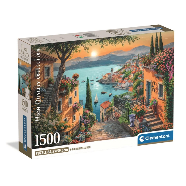 Clementoni Puslespill 1500 Pcs CB High Quality Collection Steps To The Harbour