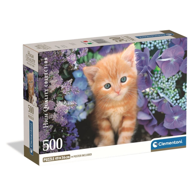 Clementoni Puslespill 500 Pcs CB High Quality Collection Ginger Cat