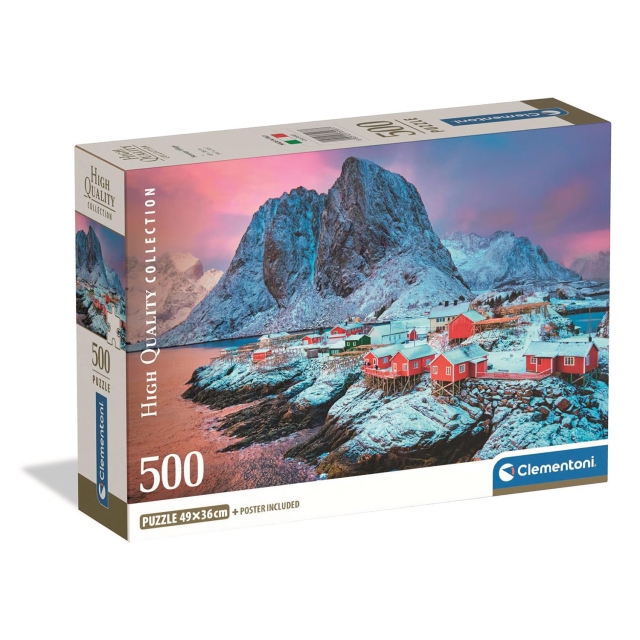 Clementoni Puslespill 500 Pcs CB High Quality Collection Hamnoy Village