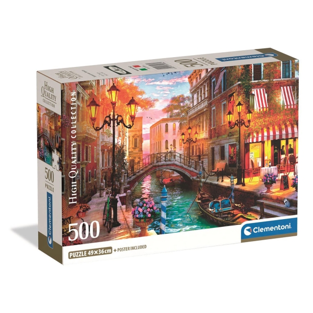 Clementoni Puslespill 500 Pcs CB High Quality Collection Sunset Over Venice