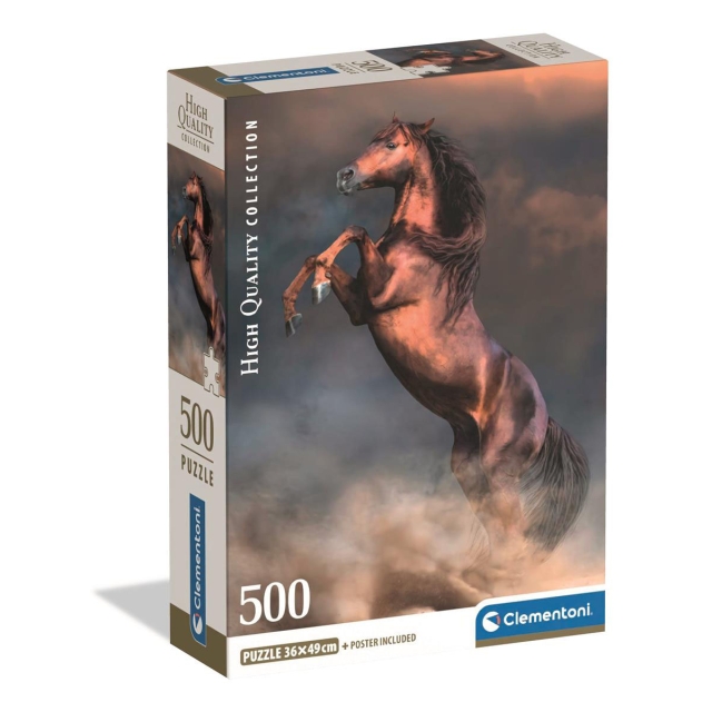 Clementoni Puslespill 500 Pcs CB High Quality Collection Wild Red Stallion