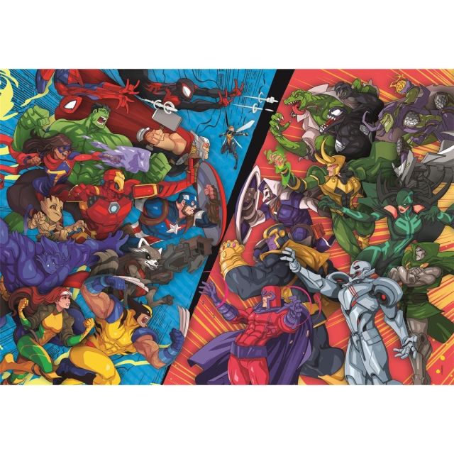 Clementoni Puslespill 104 Pcs Marvel Heroes VS Villains