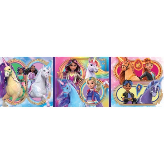 Clementoni Puslespill 3x48 Pcs Unicorn Academy