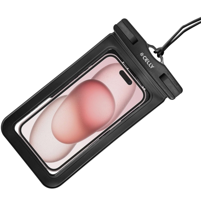 Celly Splashbag Vattentät bag IP68 max 6,9" Svart