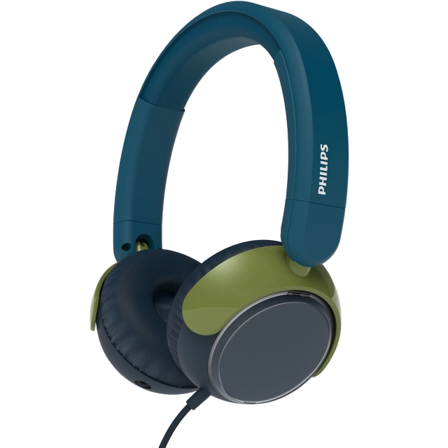 Philips Hörlurar On-Ear Barn Volymbegränsning 85dB Kabel Blågrön kristall