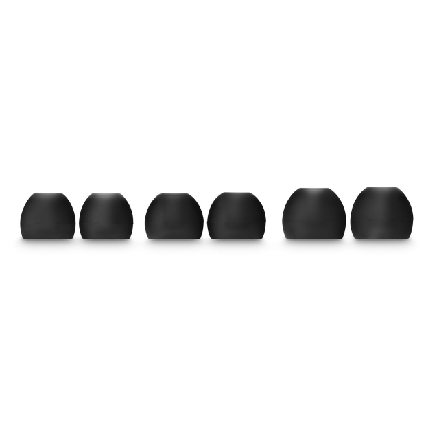 Hama Erstatnings Øreputer Silicone 6-Pack Svart