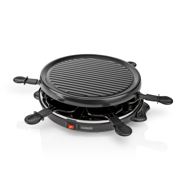 MELISSA Raclette/Gourmet-sett | 6 personer | 800 W | Ø 29 cm | Non-stick-belegg