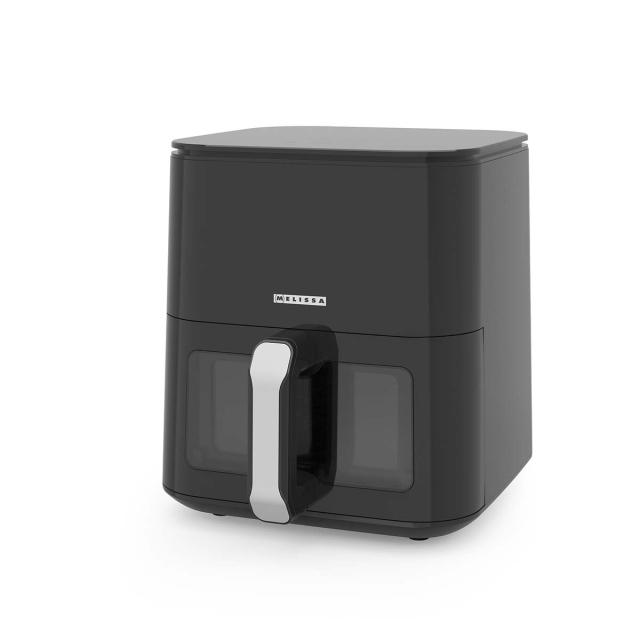 MELISSA Digital varmluftfryser XL | 5 l | 60 min timer | 8 forhåndsinnstillinger | visningsvindu | svart