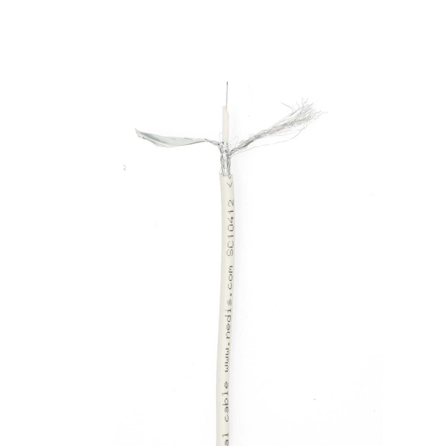 Nedis Tale Kabel på Snelle | Mini Coax | Dobbelt skjermet | ECA | 10.0 m | Koax | PVC | Hvit | Pakk Inn