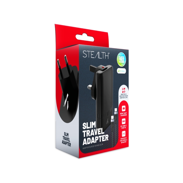 Stealth Slank reiseadapter - Switch, OLED, Lite, Switch 2