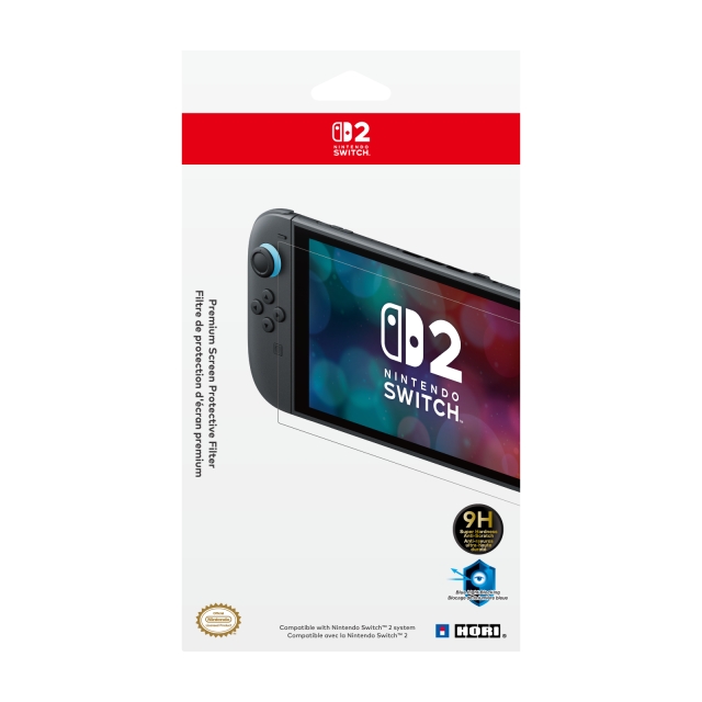 Hori Premium skjermbeskyttelsesfilter for Nintendo Switch 2 - gjennomsiktig