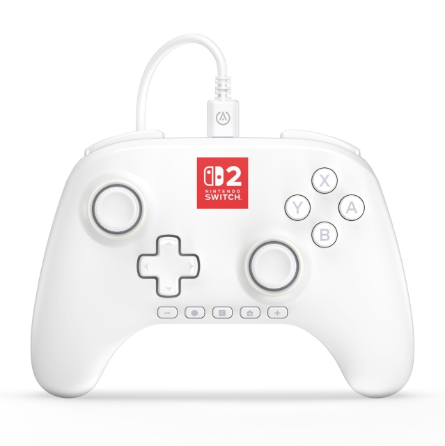 PowerA Advantage Wired Controller for Nintendo Switch 2 med Lumectra - Hvit