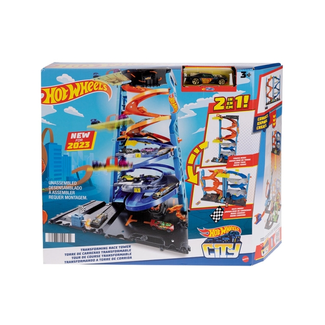 Hot Wheels City Transforming Race Tower-lekesett (HKX43)