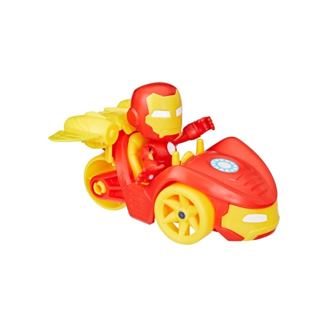 Disney Spidey og hans fantastiske venner - Kjøretøy- og tilbehørssett - Iron Man