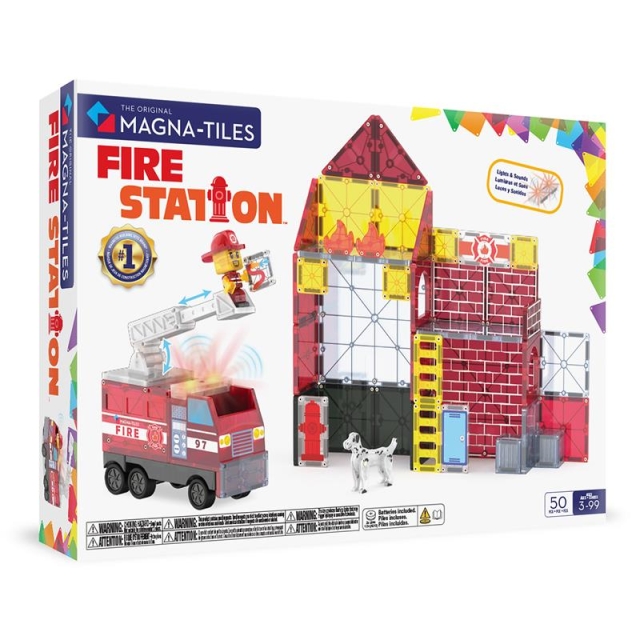 Magna Tiles Brannstasjon™ 50-delers sett (90359)
