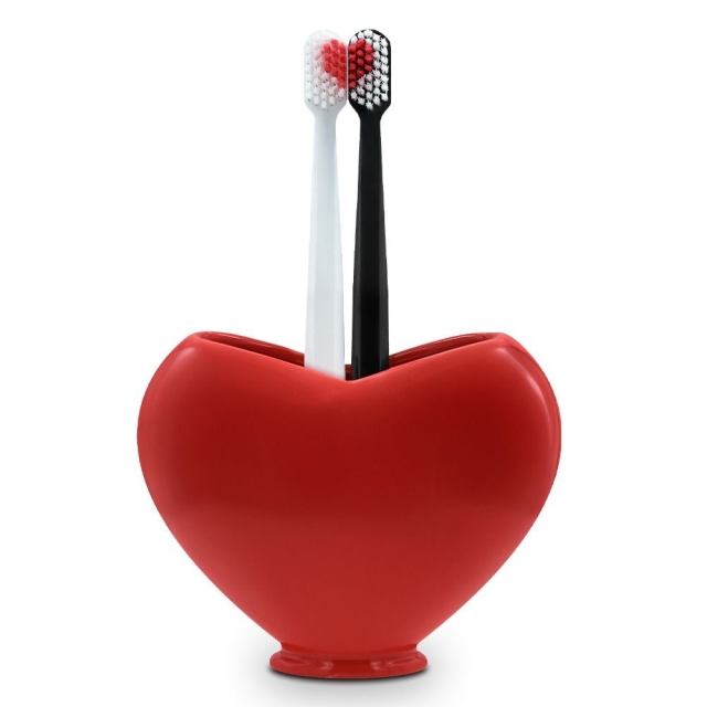 MikaMax Gavesett med hjerteformede tannbørster