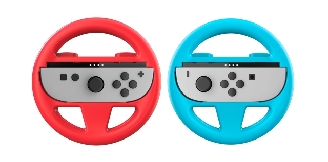 NACON Wheel Duo Pack for Nintendo Switch II - 2 Joy-Con™-hjul i rød og blå