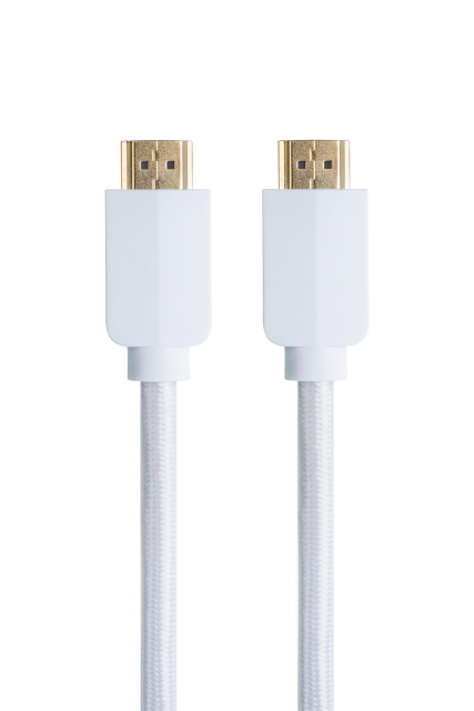NACON HDMI-kabel 2.1 Flettet, 8K - 3 m, hvit